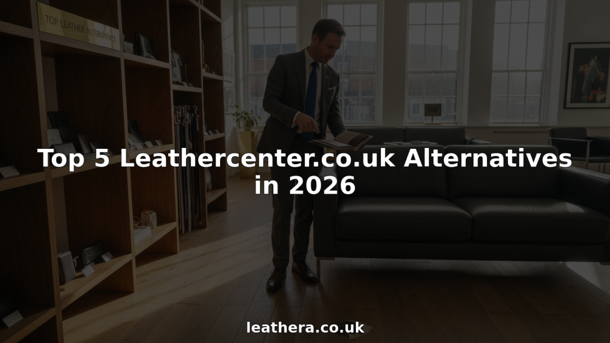 Showroom manager presenting luxury leather alternatives
