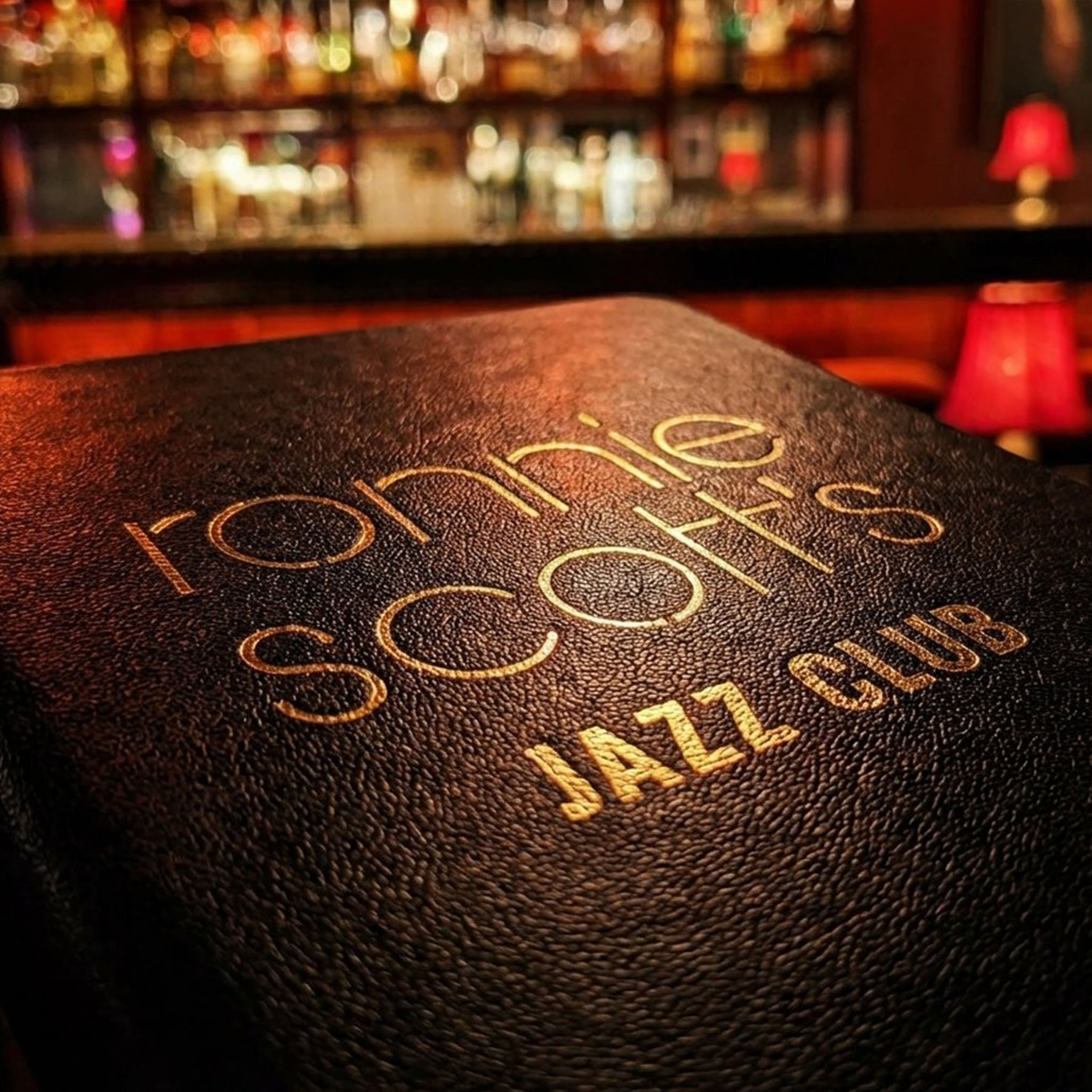 Luxury leather bill presenter for Ronnie Scott's Jazz Club London