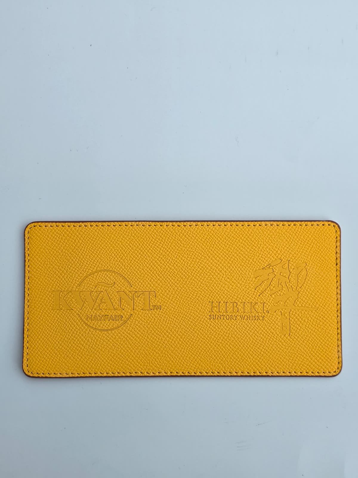 Premium double leather drink coaster
